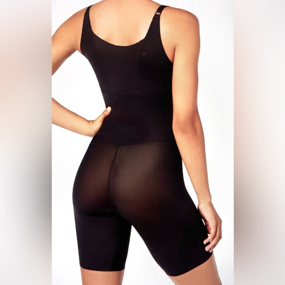Firm Tummy-Control Instant Slimmer Long Leg Open Bust Body Shaper - Picture 2 of 7
